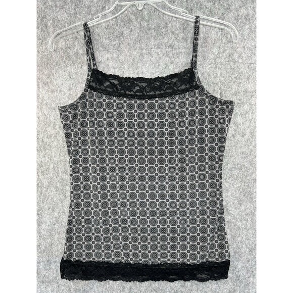 Maurices Women's Large Black Lace Trim Cami Tank - Picture 1 of 9
